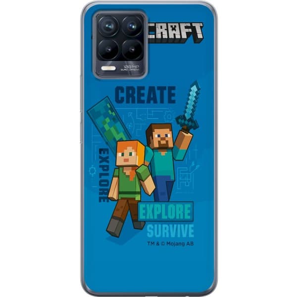 Realme 8 Gennemsigtig cover Minecraft Huler