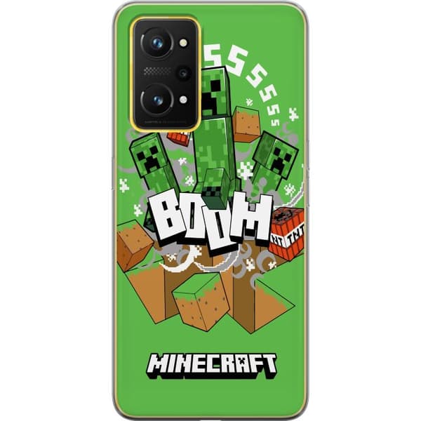 Realme GT Neo 3T Läpinäkyvä kuori Minecraft Boom
