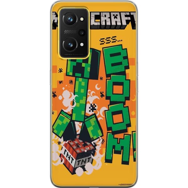 Realme GT Neo 3T Läpinäkyvä kuori Minecraft Boom