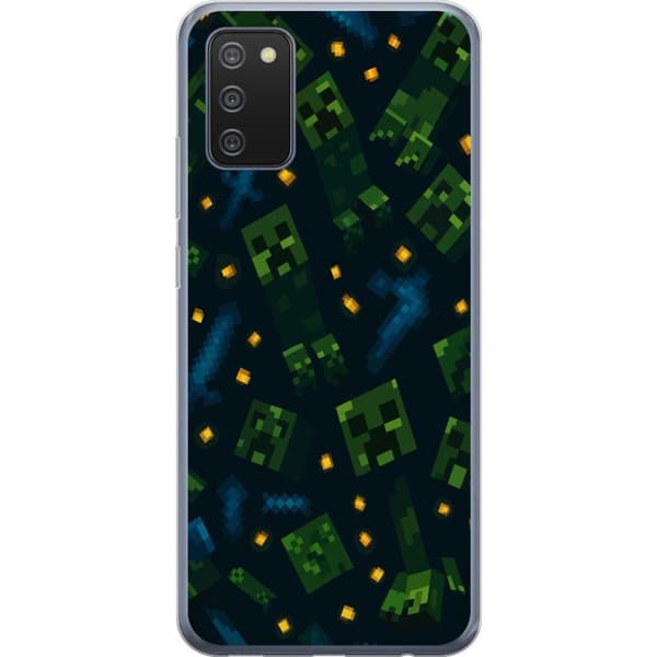Samsung Galaxy A02s Läpinäkyvä kuori Minecraft Dungeons Mob