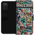 Miniatyrbillede 1 af 3: Samsung Galaxy A03s Tegnebogsetui Minecraft Kunst