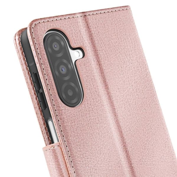 Fodral för Samsung Galaxy A26 Klapp Plånbok och Videostöd Rosé Champagne