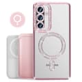 Miniatyrbild 4 av 5: Coque Diamant för Samsung Galaxy A56 MagSafe Kontur Strass Rosa