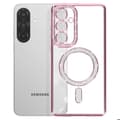 Miniatyrbild 2 av 5: Coque Diamant för Samsung Galaxy A56 MagSafe Kontur Strass Rosa