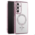 Miniatyrbild 1 av 5: Coque Diamant för Samsung Galaxy A56 MagSafe Kontur Strass Rosa