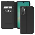 Miniatyrbild 1 av 5: Etui för Samsung Galaxy A26 med klaff, kortfack och videostöd i svart