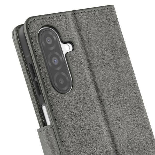 Fodral för Samsung Galaxy A26 Flip Plånbok och Videoställ Grå