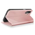 Miniatyrbild 3 av 5: Etui för Samsung Galaxy A26 med klapp, kortfack och videostöd i rosa
