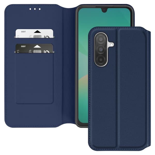 Fodral för Samsung Galaxy A26 Klapp med Kortfack och Videostöd Blå