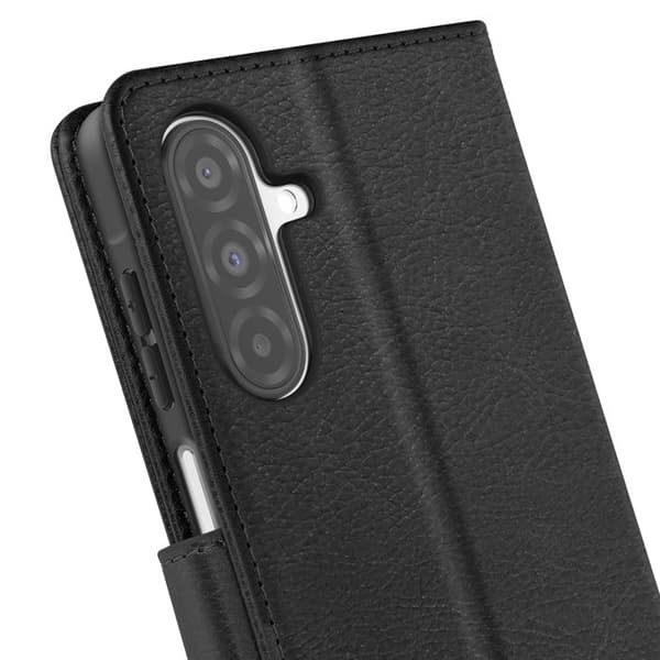 Etui för Samsung Galaxy A26, Fodral med Plånbok och Videostöd, Svart