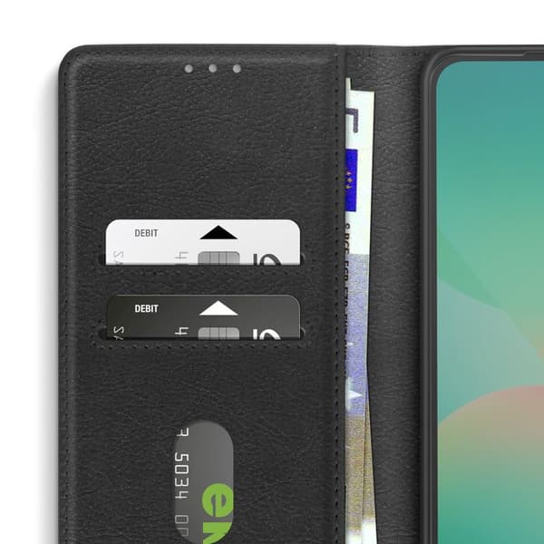 Etui för Samsung Galaxy A26, Fodral med Plånbok och Videostöd, Svart