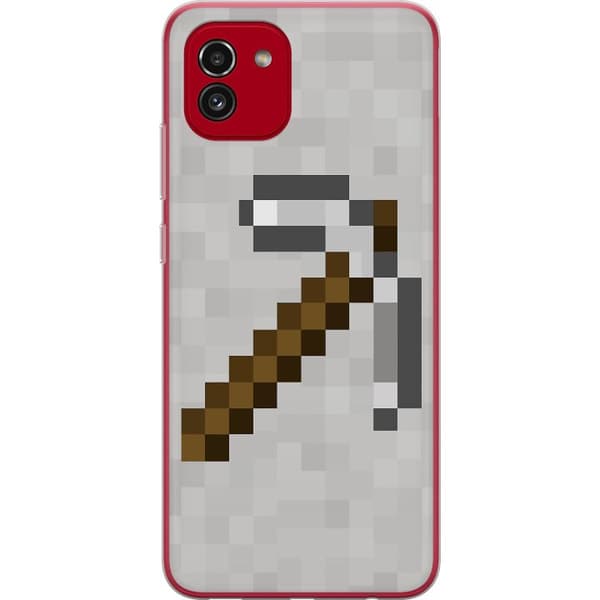 Samsung Galaxy A03 Gennemsigtig cover Minecraft Værktøjer