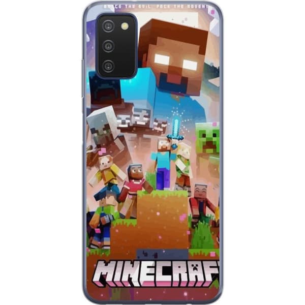 Samsung Galaxy A03s Läpinäkyvä kuori Minecraft