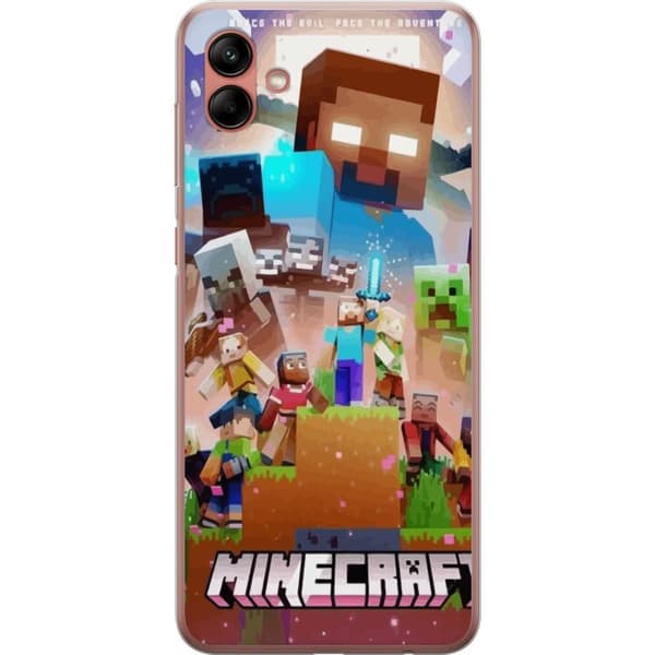 Samsung Galaxy A04 Läpinäkyvä kuori Minecraft