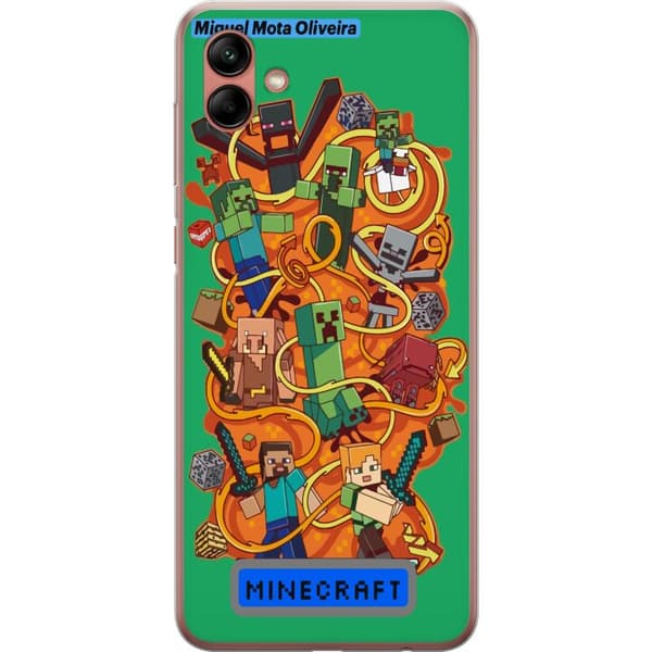 Samsung Galaxy A04 Genomskinligt Skal Minecraft