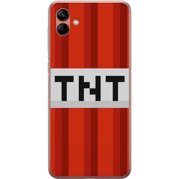 Samsung Galaxy A04 Gennemsigtig cover Minecraft TNT