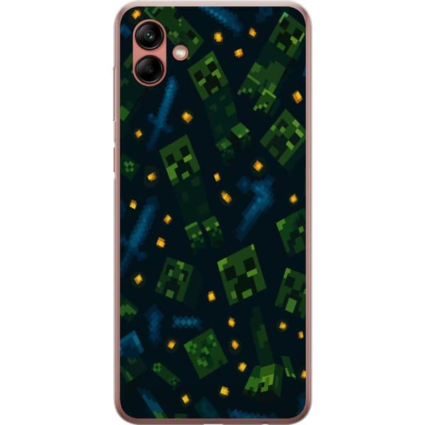 Samsung Galaxy A04 Läpinäkyvä kuori Minecraft Dungeons Mob