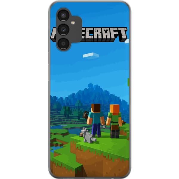 Samsung Galaxy A04s Läpinäkyvä kuori Minecraft Key Art