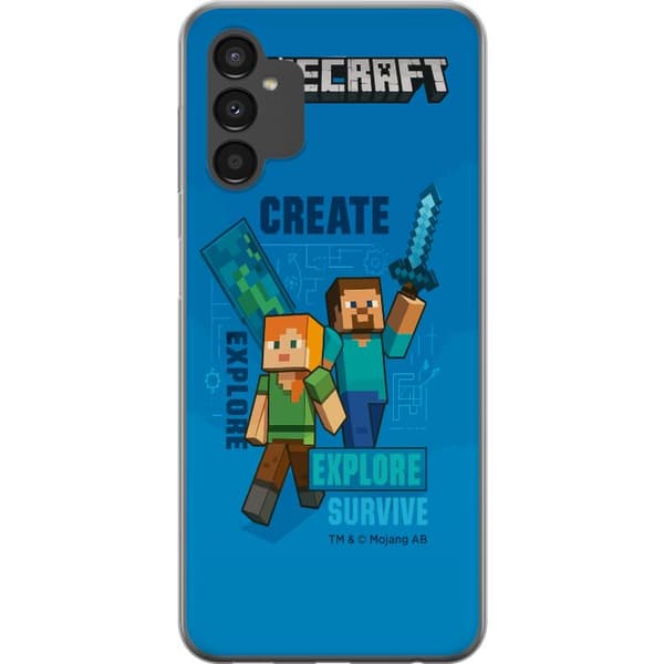 Samsung Galaxy A04s Gennemsigtig cover Minecraft Huler