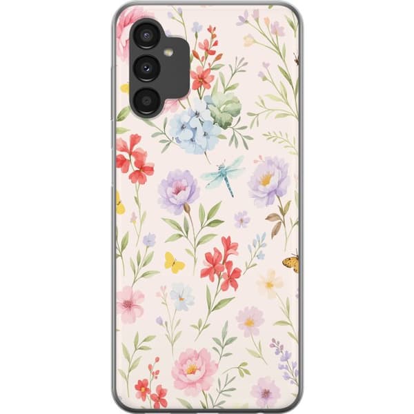 Samsung Galaxy A04s Gennemsigtig cover Blomster