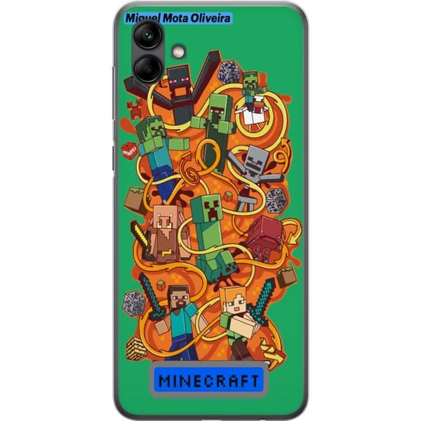 Samsung Galaxy A05 Läpinäkyvä kuori Minecraft