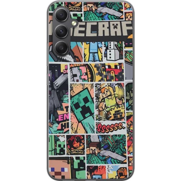 Samsung Galaxy A05s Gennemsigtig cover Minecraft Kunst