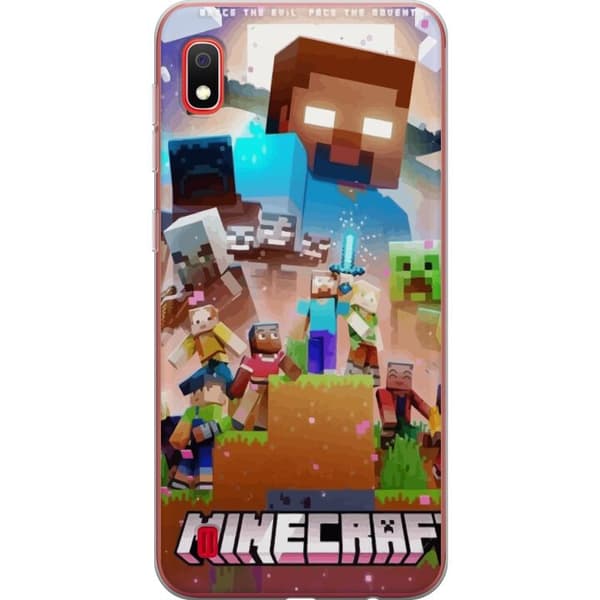 Samsung Galaxy A10 Gennemsigtig cover Minecraft