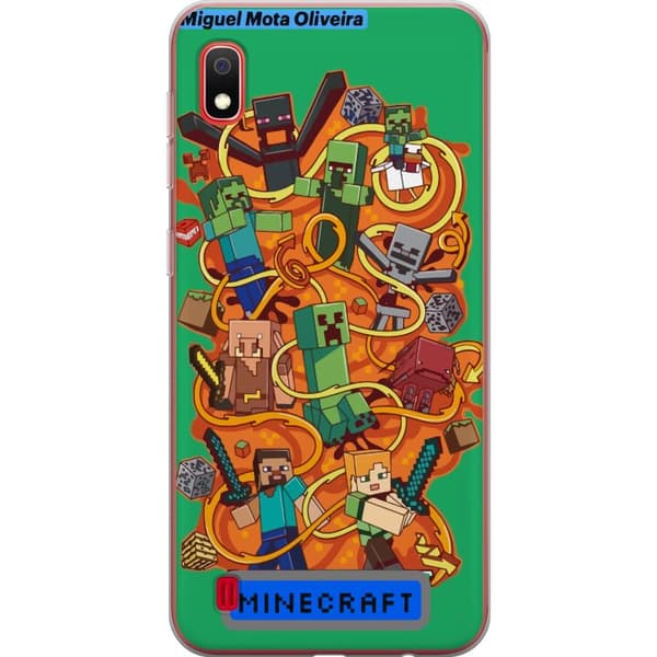 Samsung Galaxy A10 Gennemsigtig cover Minecraft