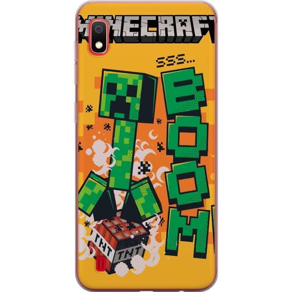 Samsung Galaxy A10 Genomskinligt Skal Minecraft Boom