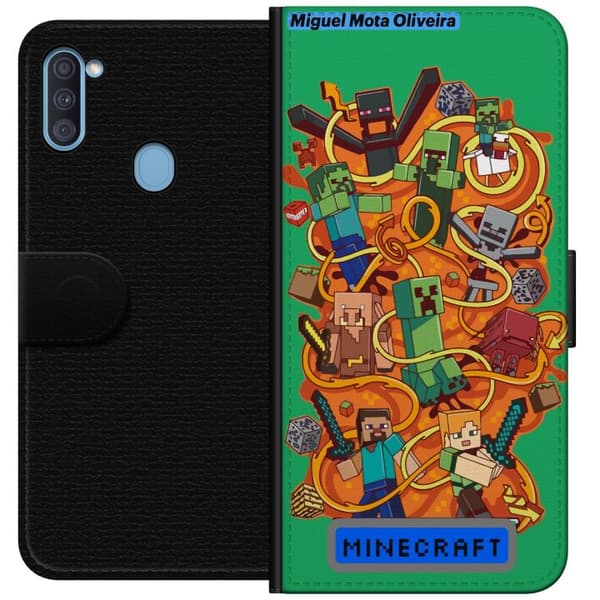 Samsung Galaxy A11 Tegnebogsetui Minecraft