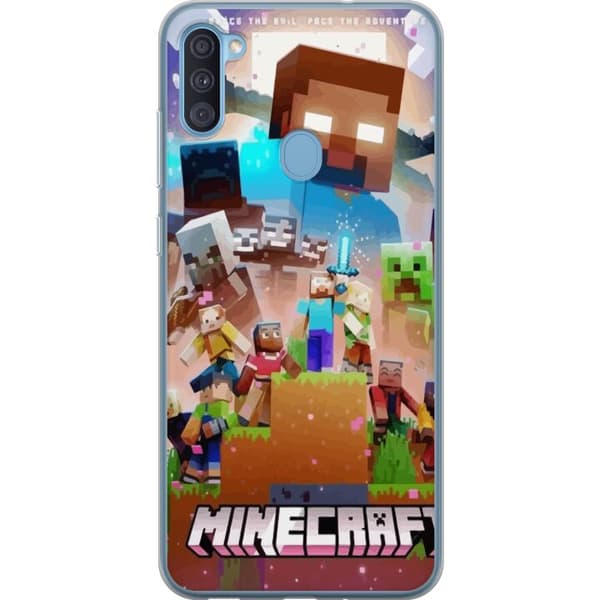 Samsung Galaxy A11 Gennemsigtig cover Minecraft