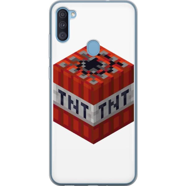 Samsung Galaxy A11 Gjennomsiktig deksel Minecraft TNT