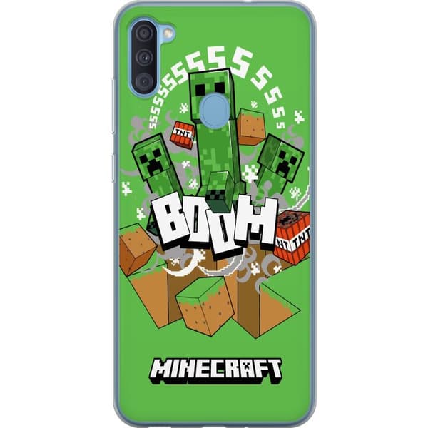 Samsung Galaxy A11 Gennemsigtig cover Minecraft Boom