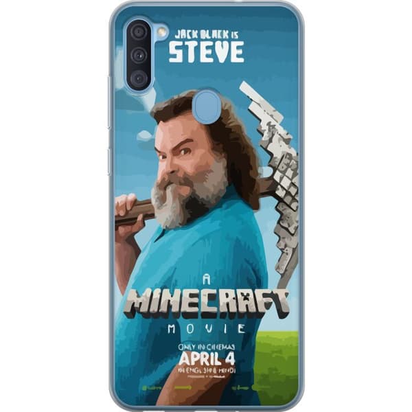 Samsung Galaxy A11 Gennemsigtig cover En Minecraft-film