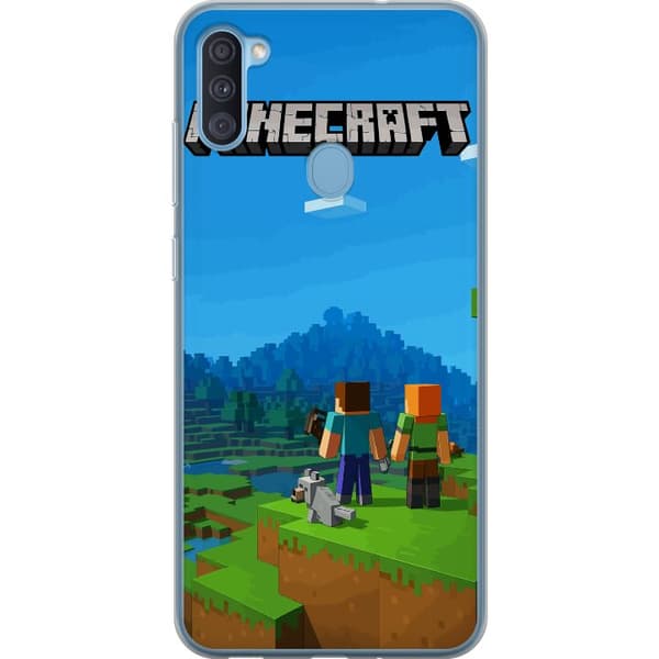 Samsung Galaxy A11 Gjennomsiktig deksel Minecraft Key Art