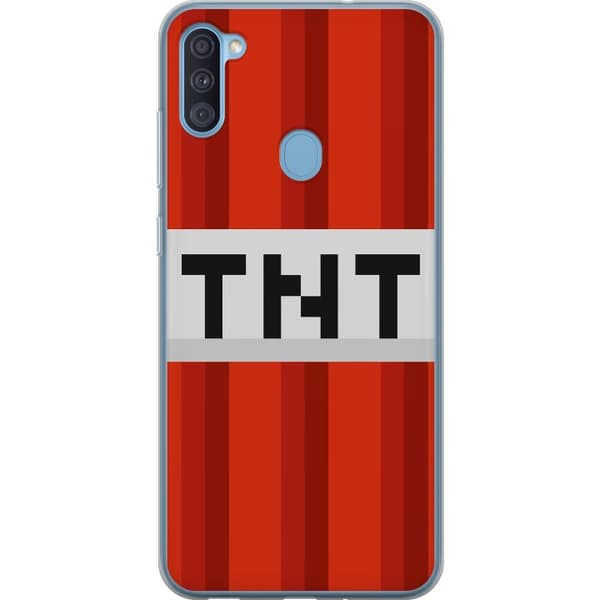 Samsung Galaxy A11 Gennemsigtig cover Minecraft TNT