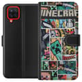 Miniatyrbillede 1 af 3: Samsung Galaxy A12 Tegnebogsetui Minecraft Kunst