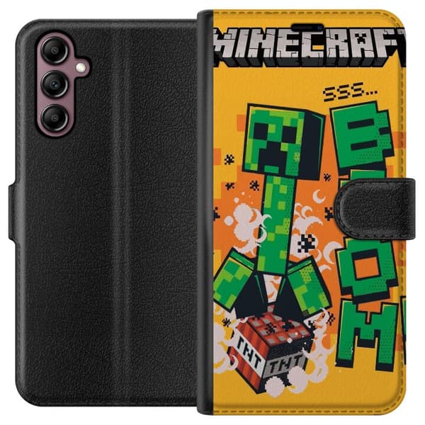 Samsung Galaxy A14 5G Lompakkokotelo Minecraft Boom