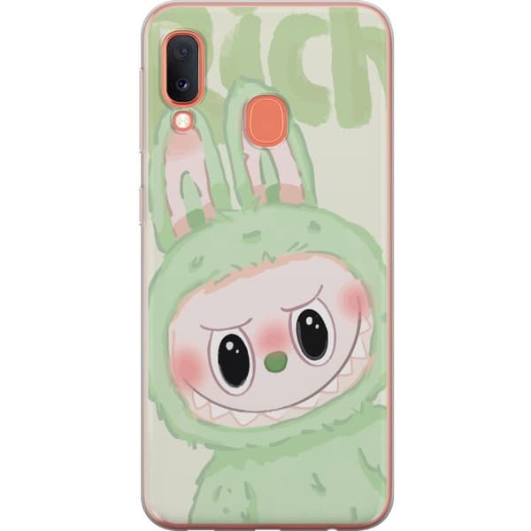 Samsung Galaxy A20e Läpinäkyvä kuori Pop mart labubu