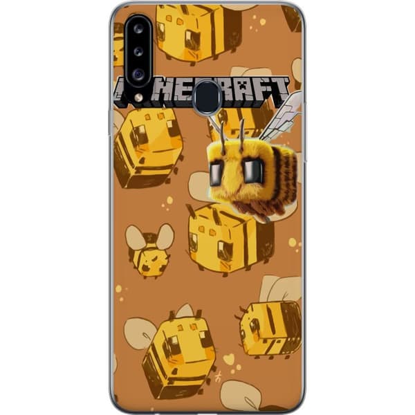 Samsung Galaxy A20s Gjennomsiktig deksel Minecraft Bi