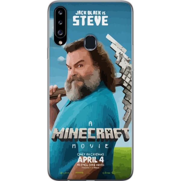Samsung Galaxy A20s Gennemsigtig cover En Minecraft-film