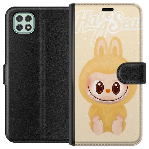Samsung Galaxy A22 5G Lompakkokotelo Pop mart labubu