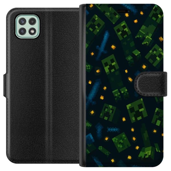 Samsung Galaxy A22 5G Lompakkokotelo Minecraft Dungeons Mob