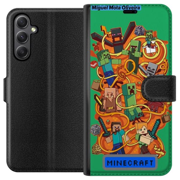 Samsung Galaxy A24 4G Plånboksfodral Minecraft