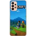 Miniatyrbillede 1 af 3: Samsung Galaxy A23 Gennemsigtig cover Minecraft Key Art