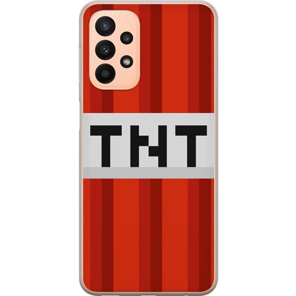 Samsung Galaxy A23 Läpinäkyvä kuori Minecraft TNT