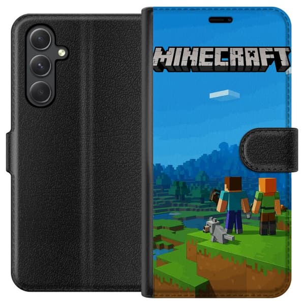 Samsung Galaxy A25 Lompakkokotelo Minecraft Key Art