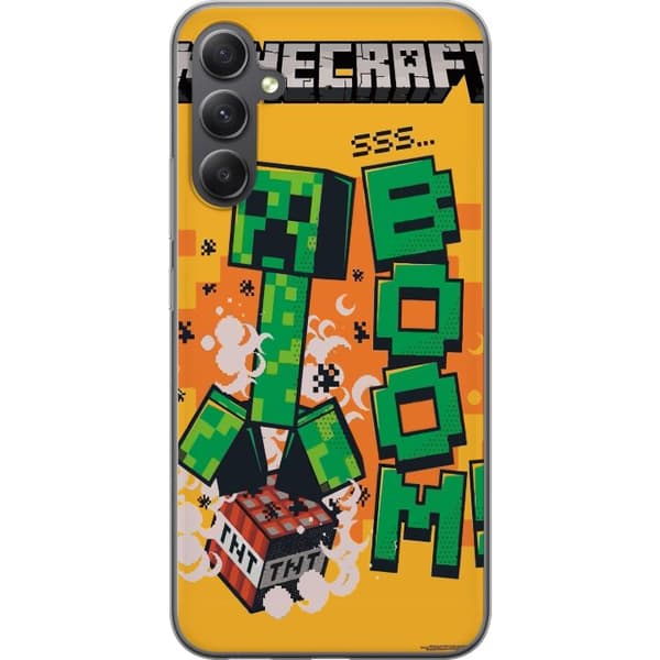 Samsung Galaxy A25 Läpinäkyvä kuori Minecraft Boom