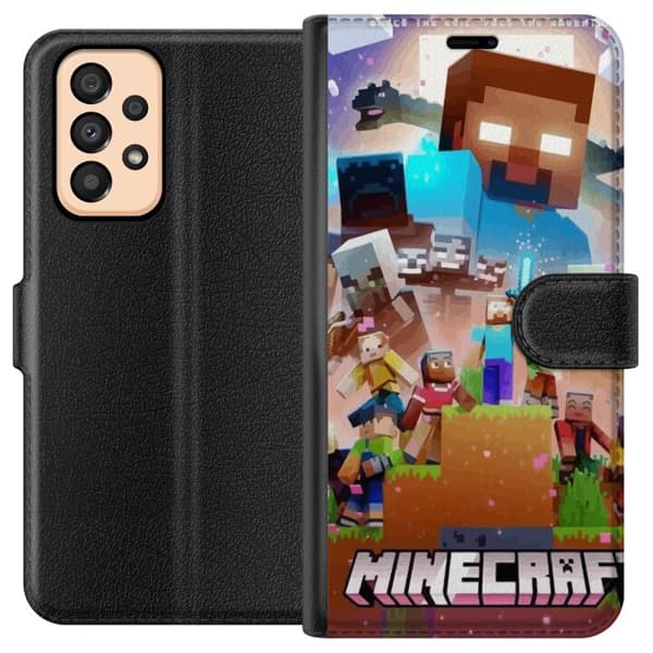 Samsung Galaxy A33 5G Lompakkokotelo Minecraft