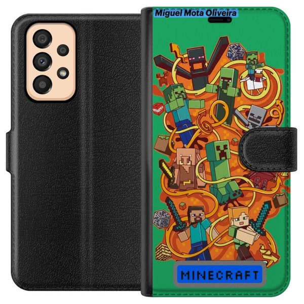 Samsung Galaxy A33 5G Lommeboketui Minecraft